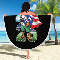 Puerto Rico Coqui Frog Beach Blanket Here For The Benito Bowl