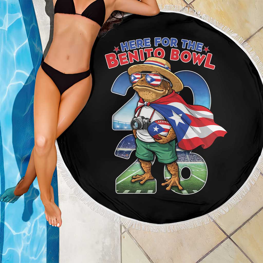 Puerto Rico Coqui Frog Beach Blanket Here For The Benito Bowl