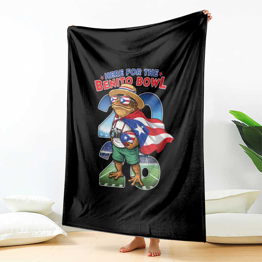 Puerto Rico Coqui Frog Blanket Here For The Benito Bowl