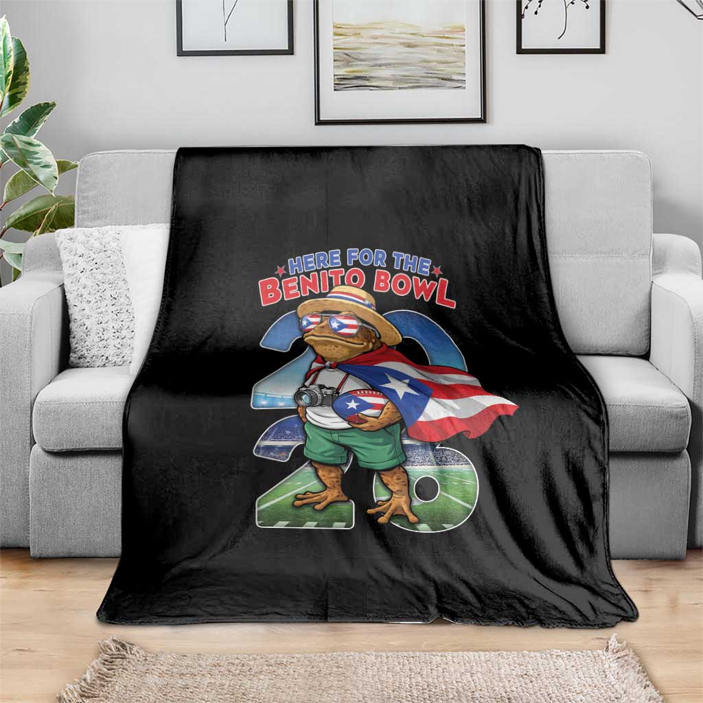 Puerto Rico Coqui Frog Blanket Here For The Benito Bowl