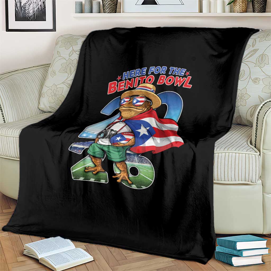 Puerto Rico Coqui Frog Blanket Here For The Benito Bowl