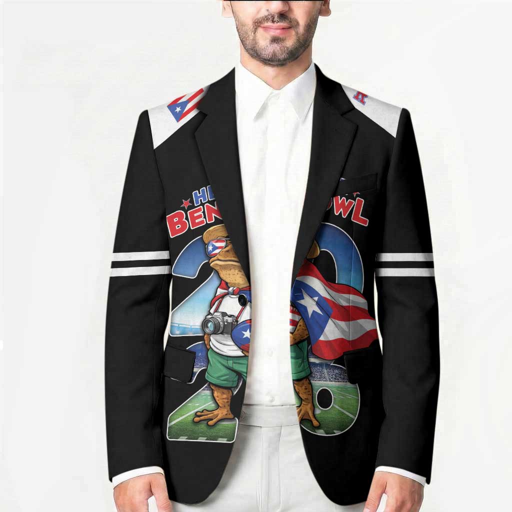 Custom Puerto Rico Coqui Frog Blazer Here For The Benito Bowl