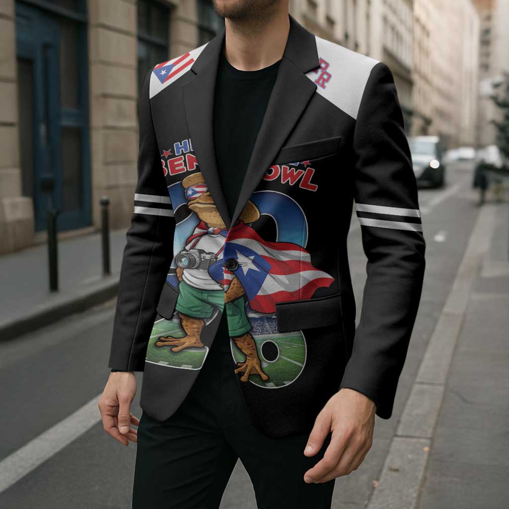 Custom Puerto Rico Coqui Frog Blazer Here For The Benito Bowl
