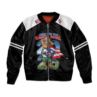 Custom Puerto Rico Coqui Frog Bomber Jacket Here For The Benito Bowl