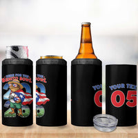 Custom Puerto Rico Coqui Frog 4 in 1 Can Cooler Tumbler Here For The Benito Bowl