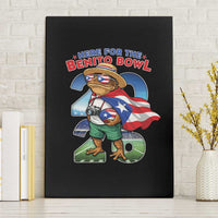 Puerto Rico Coqui Frog Canvas Wall Art Here For The Benito Bowl