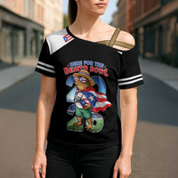 Custom Puerto Rico Coqui Frog Cross Shoulder Shirt Here For The Benito Bowl