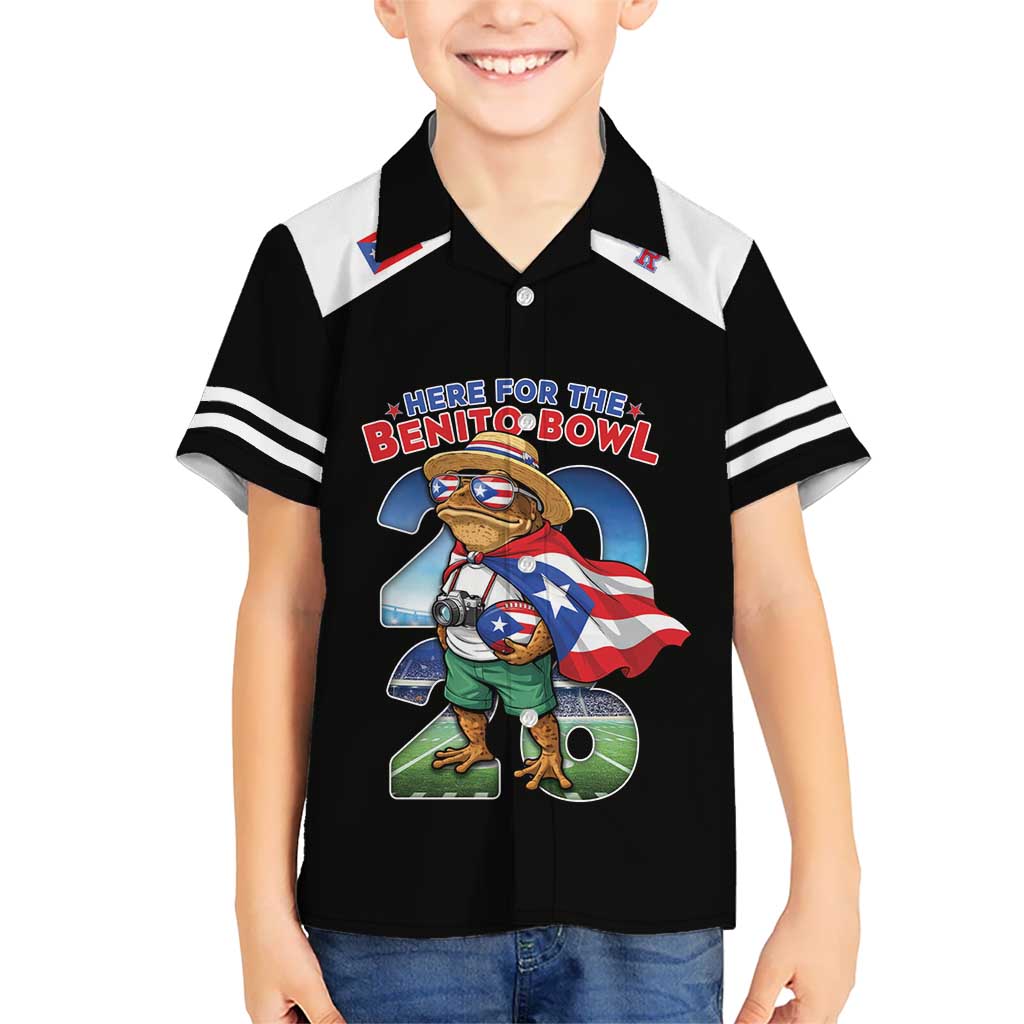 Custom Puerto Rico Coqui Frog Hawaiian Shirt Here For The Benito Bowl
