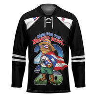 Custom Puerto Rico Coqui Frog Hockey Jersey Here For The Benito Bowl