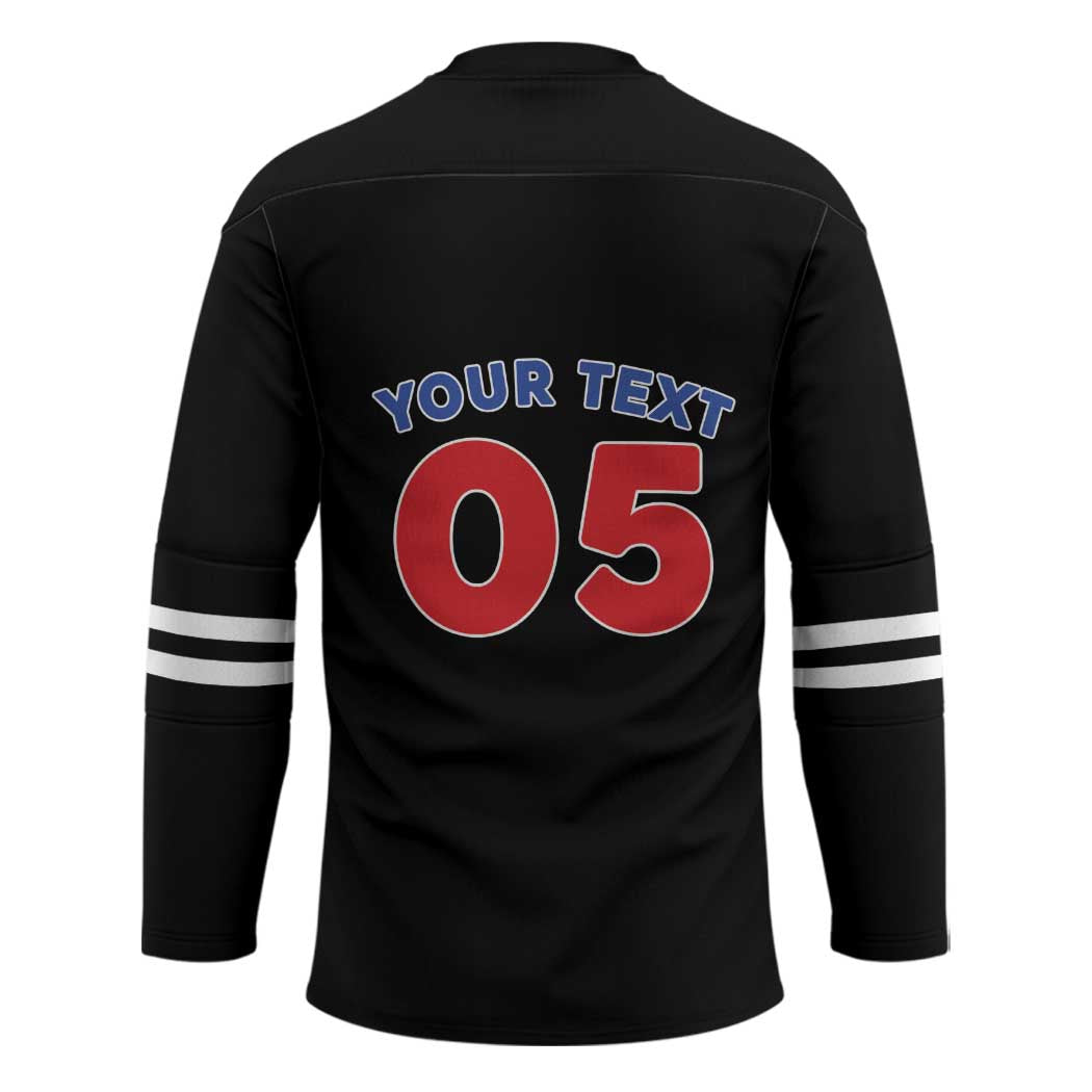 Custom Puerto Rico Coqui Frog Hockey Jersey Here For The Benito Bowl