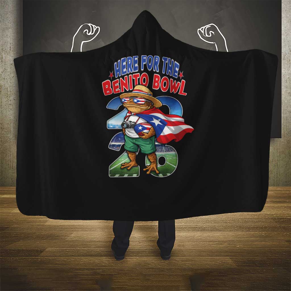 Puerto Rico Coqui Frog Hooded Blanket Here For The Benito Bowl