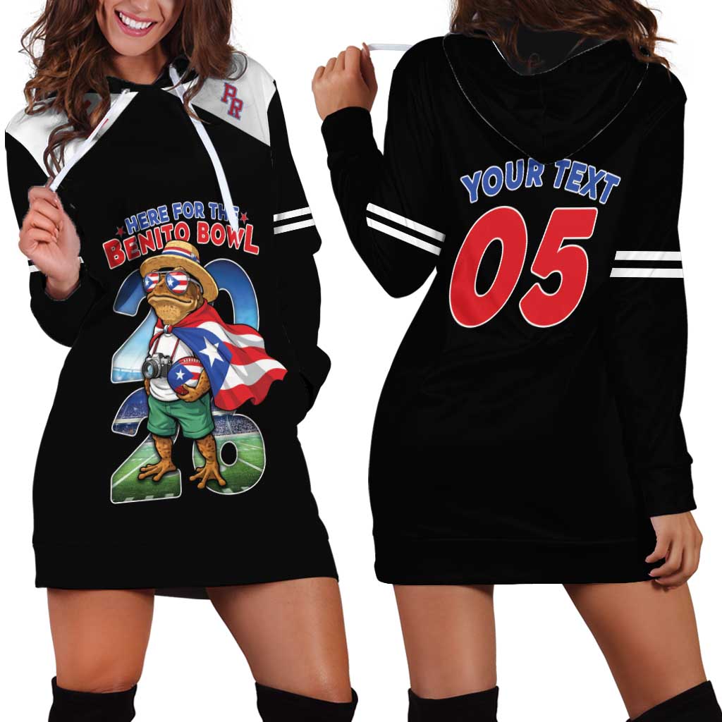 Custom Puerto Rico Coqui Frog Hoodie Dress Here For The Benito Bowl