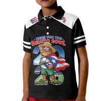 Custom Puerto Rico Coqui Frog Kid Polo Shirt Here For The Benito Bowl