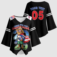 Custom Puerto Rico Coqui Frog Kimono Sleeve Blouse Here For The Benito Bowl