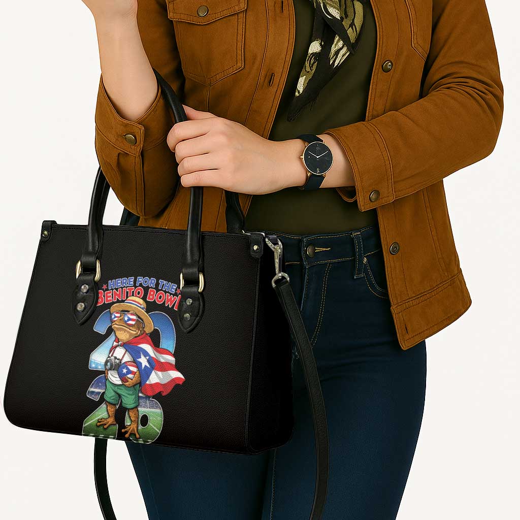 Puerto Rico Coqui Frog Leather Bag Here For The Benito Bowl