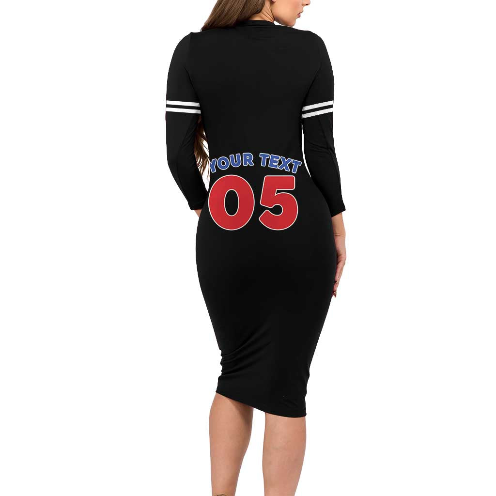 Custom Puerto Rico Coqui Frog Long Sleeve Bodycon Dress Here For The Benito Bowl