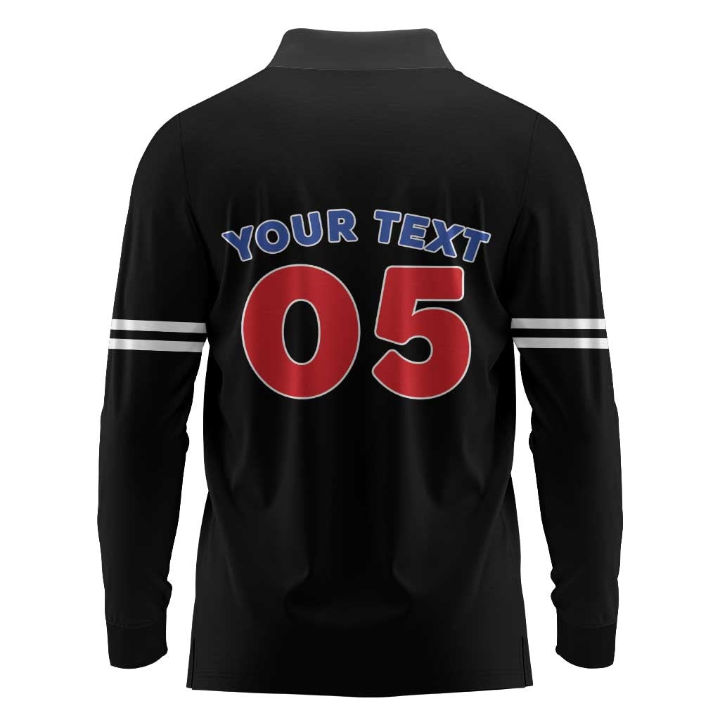 Custom Puerto Rico Coqui Frog Long Sleeve Polo Shirt Here For The Benito Bowl