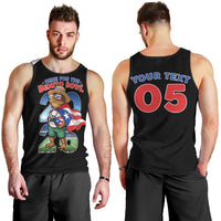 Custom Puerto Rico Coqui Frog Men Tank Top Here For The Benito Bowl