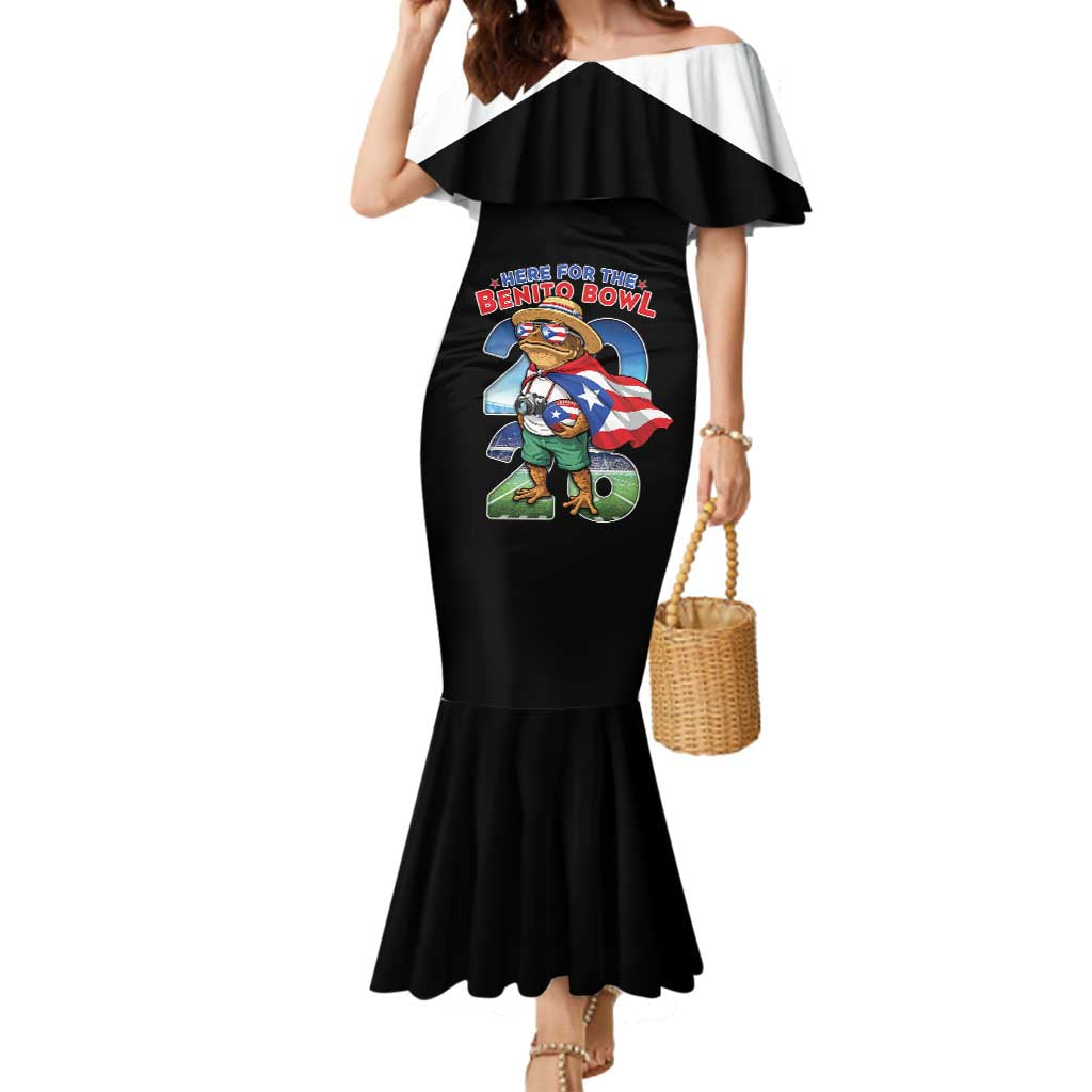 Custom Puerto Rico Coqui Frog Mermaid Dress Here For The Benito Bowl
