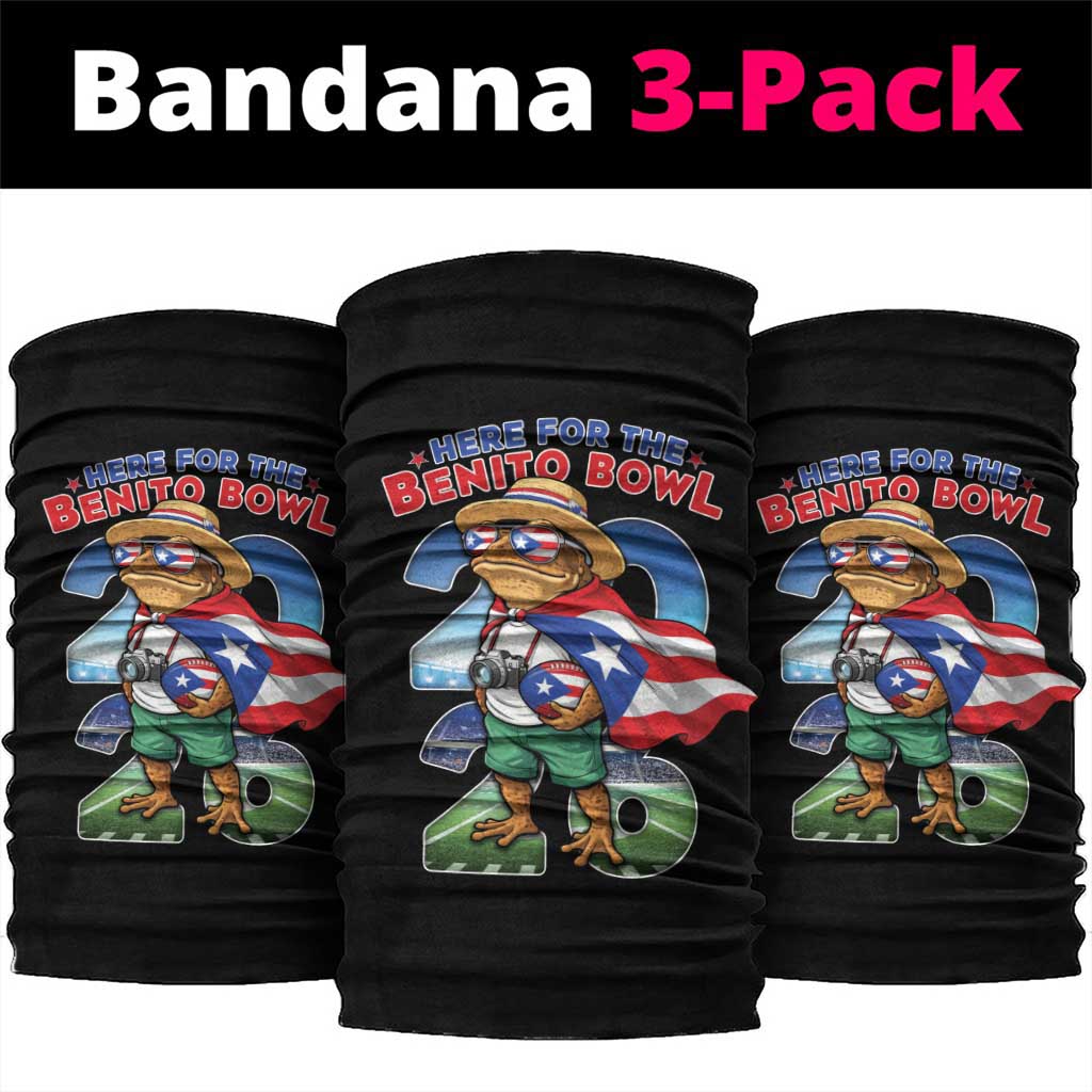 Puerto Rico Coqui Frog Neck Gaiter Here For The Benito Bowl