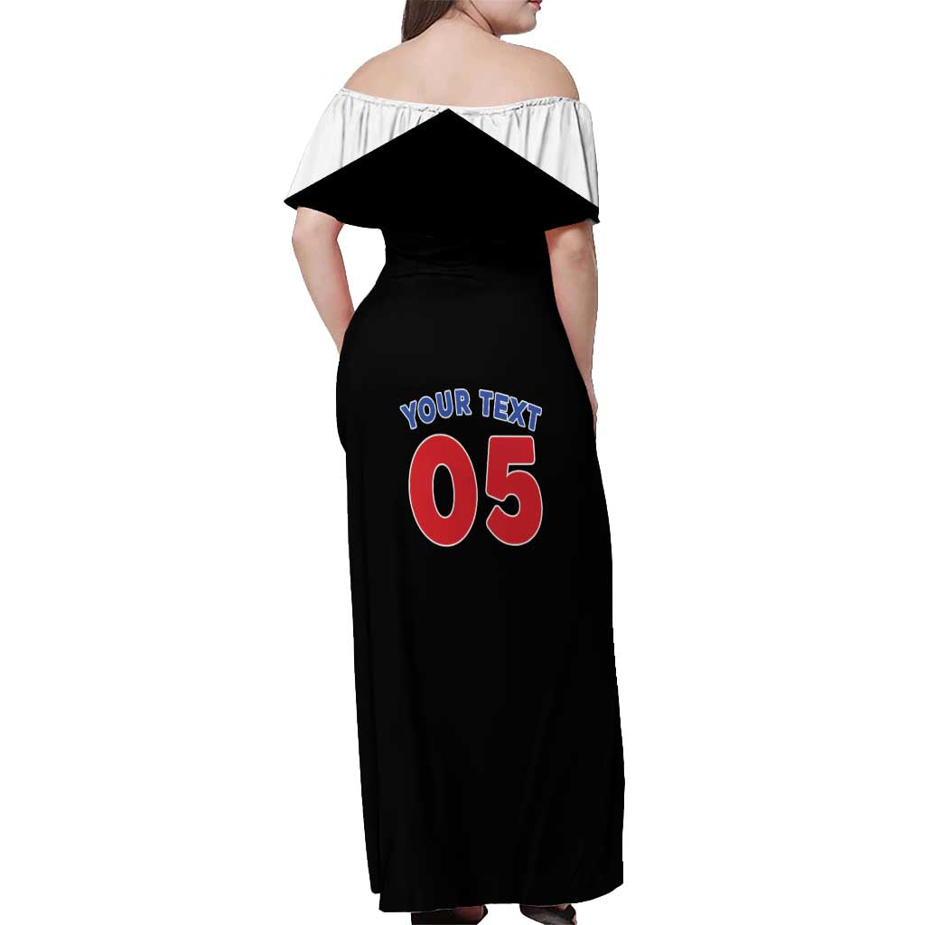 Custom Puerto Rico Coqui Frog Off Shoulder Maxi Dress Here For The Benito Bowl