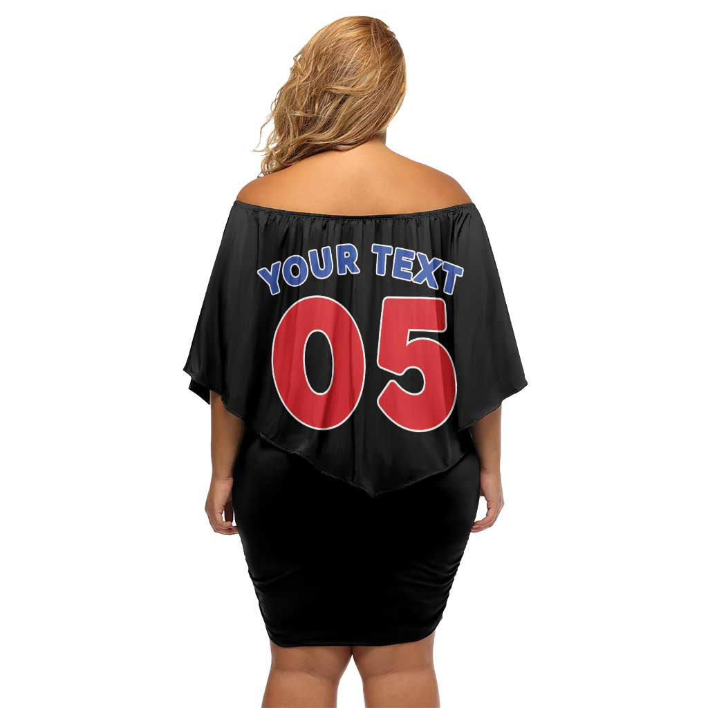 Custom Puerto Rico Coqui Frog Off Shoulder Short Dress Here For The Benito Bowl