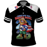 Custom Puerto Rico Coqui Frog Polo Shirt Here For The Benito Bowl