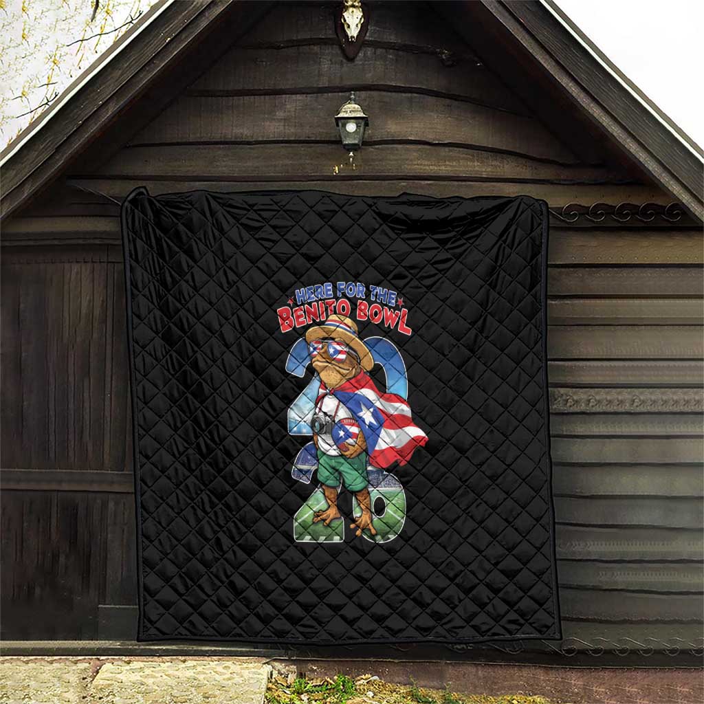 Puerto Rico Coqui Frog Quilt Here For The Benito Bowl