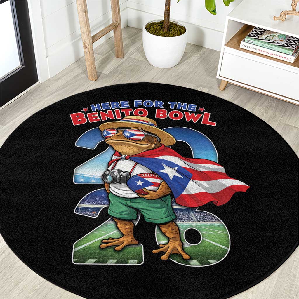 Puerto Rico Coqui Frog Round Carpet Here For The Benito Bowl