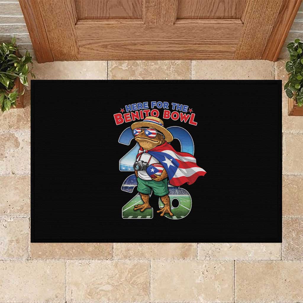 Puerto Rico Coqui Frog Rubber Doormat Here For The Benito Bowl