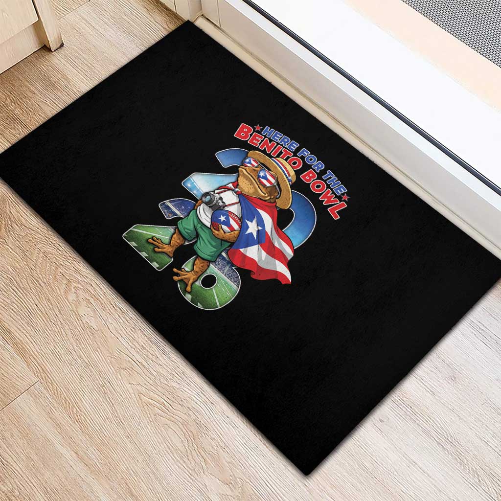 Puerto Rico Coqui Frog Rubber Doormat Here For The Benito Bowl