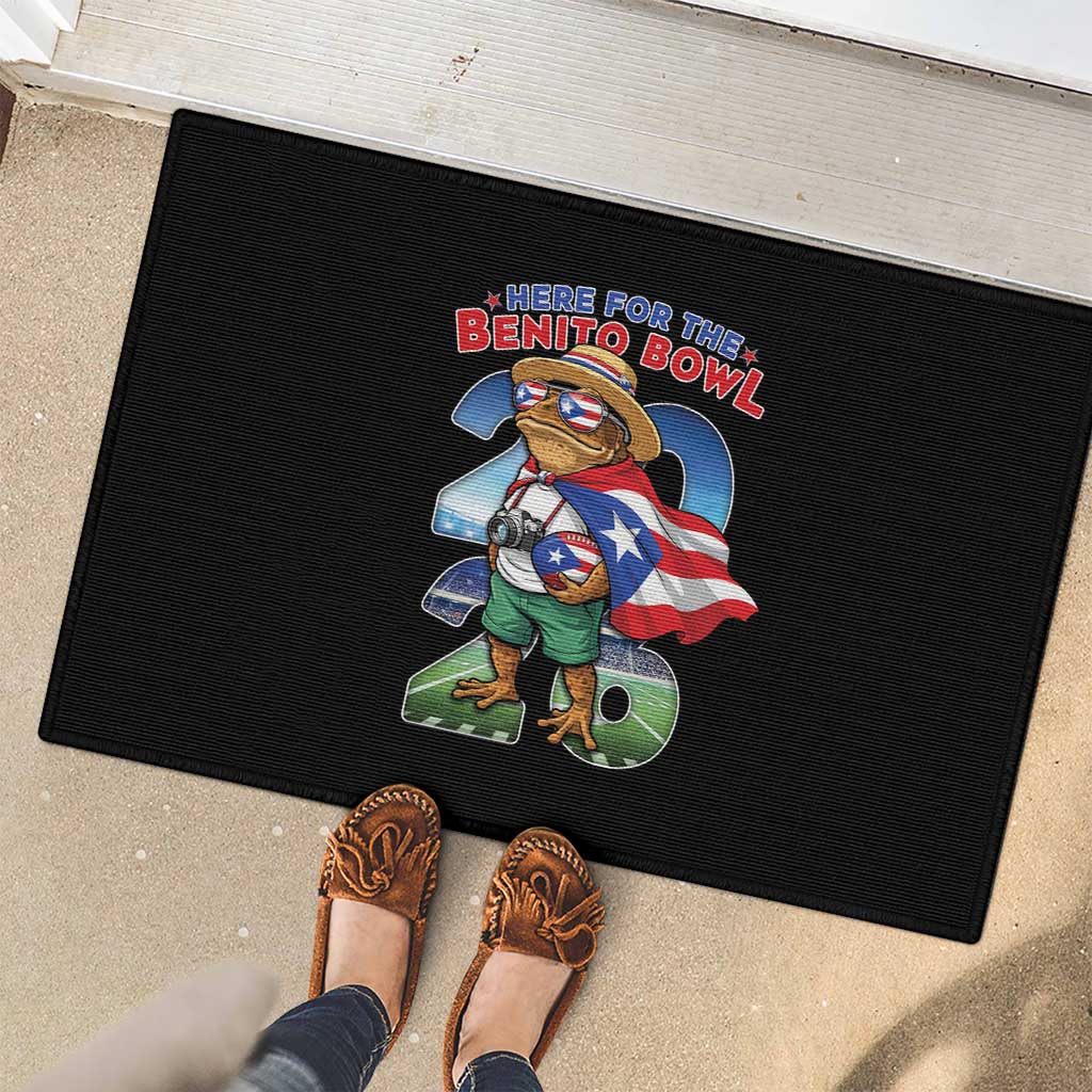 Puerto Rico Coqui Frog Rubber Doormat Here For The Benito Bowl