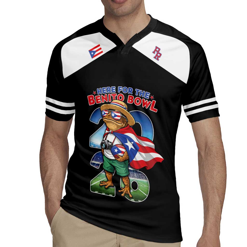 Custom Puerto Rico Coqui Frog Rugby Jersey Here For The Benito Bowl