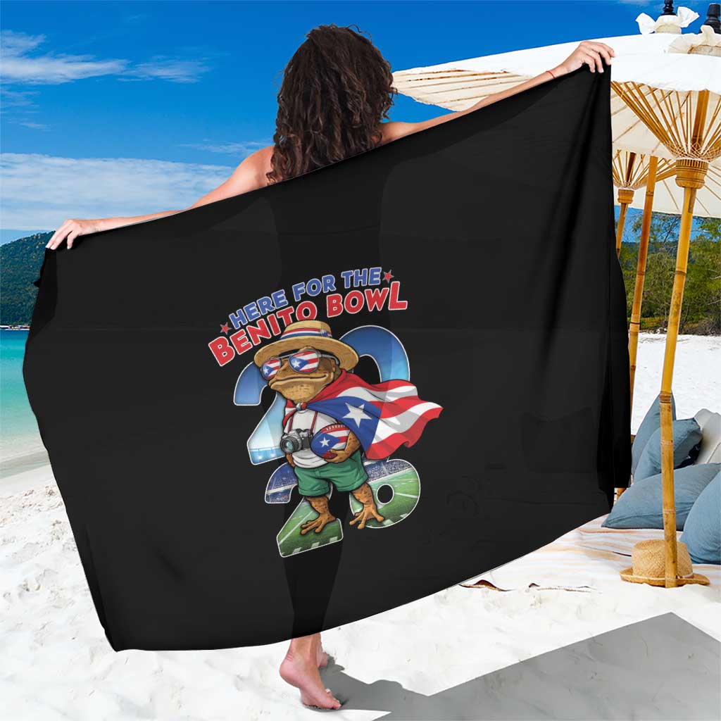 Puerto Rico Coqui Frog Sarong Here For The Benito Bowl