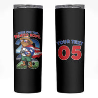 Custom Puerto Rico Coqui Frog Skinny Tumbler Here For The Benito Bowl