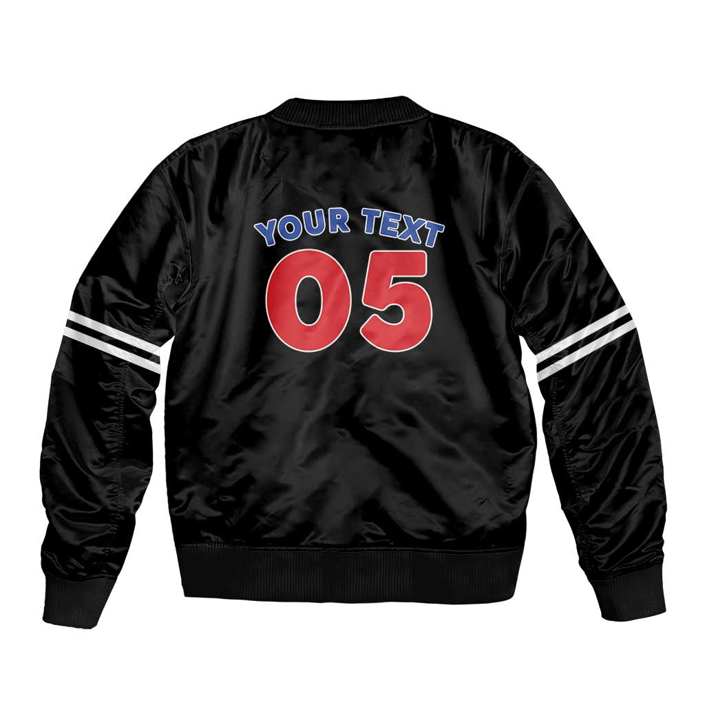 Custom Puerto Rico Coqui Frog Sleeve Zip Bomber Jacket Here For The Benito Bowl