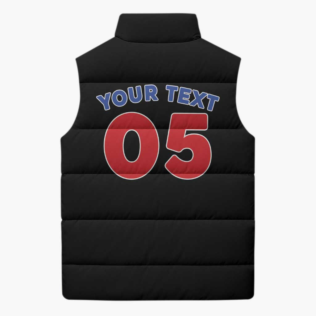 Custom Puerto Rico Coqui Frog Sleeveless Puffer Jacket Here For The Benito Bowl