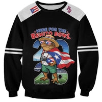 Custom Puerto Rico Coqui Frog Sweatshirt Here For The Benito Bowl