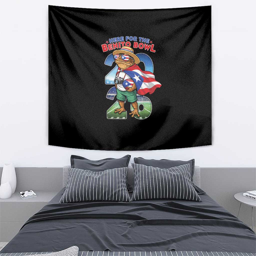 Puerto Rico Coqui Frog Tapestry Here For The Benito Bowl