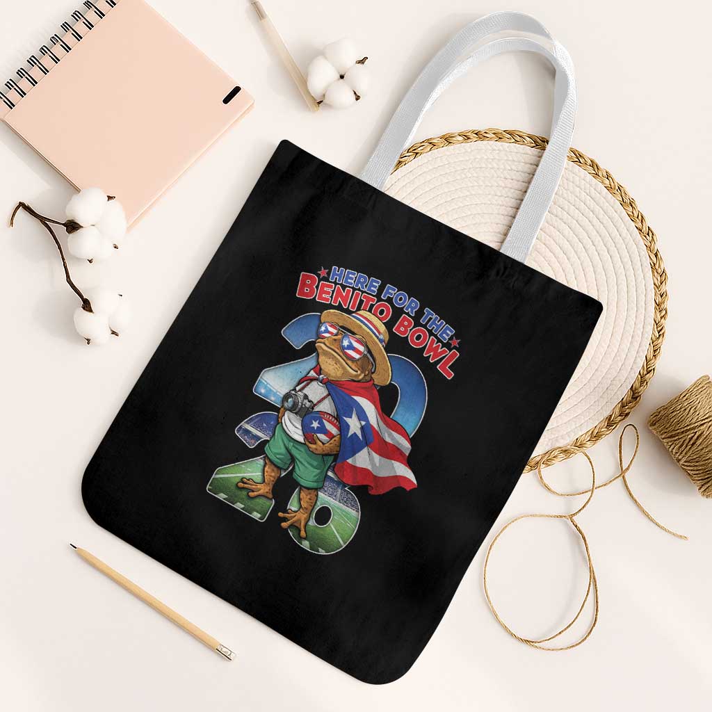 Puerto Rico Coqui Frog Tote Bag Here For The Benito Bowl