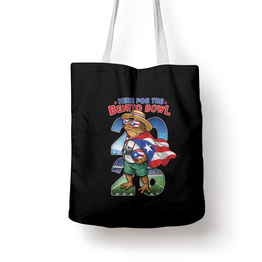 Puerto Rico Coqui Frog Tote Bag Here For The Benito Bowl