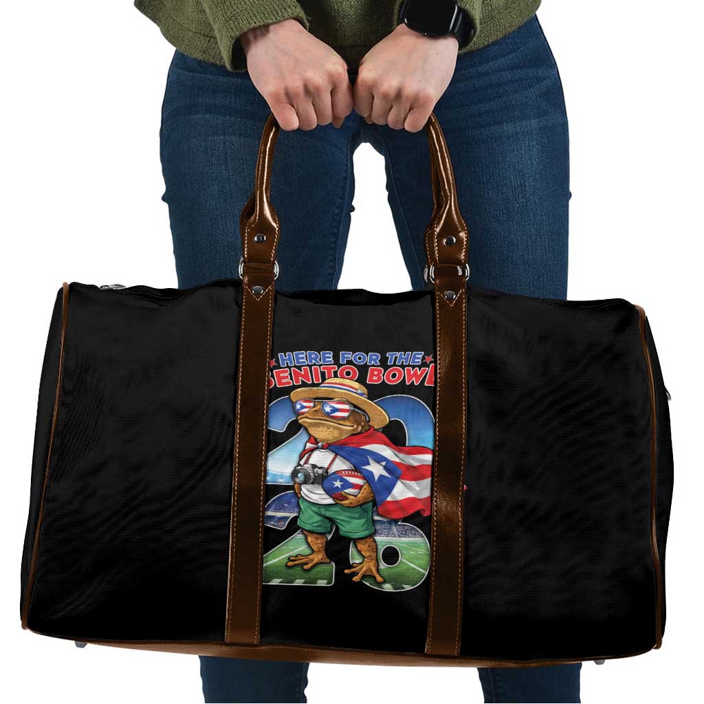 Puerto Rico Coqui Frog Travel Bag Here For The Benito Bowl