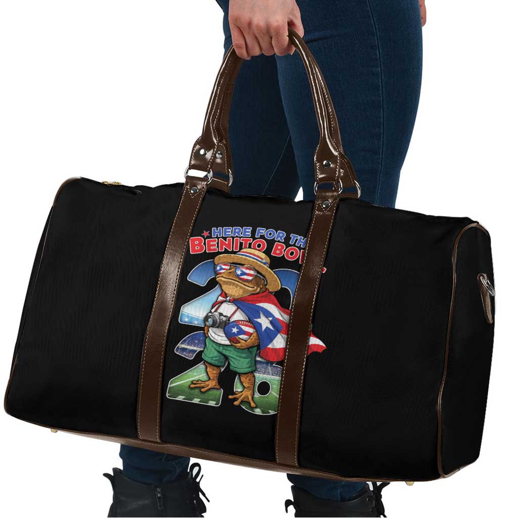Puerto Rico Coqui Frog Travel Bag Here For The Benito Bowl