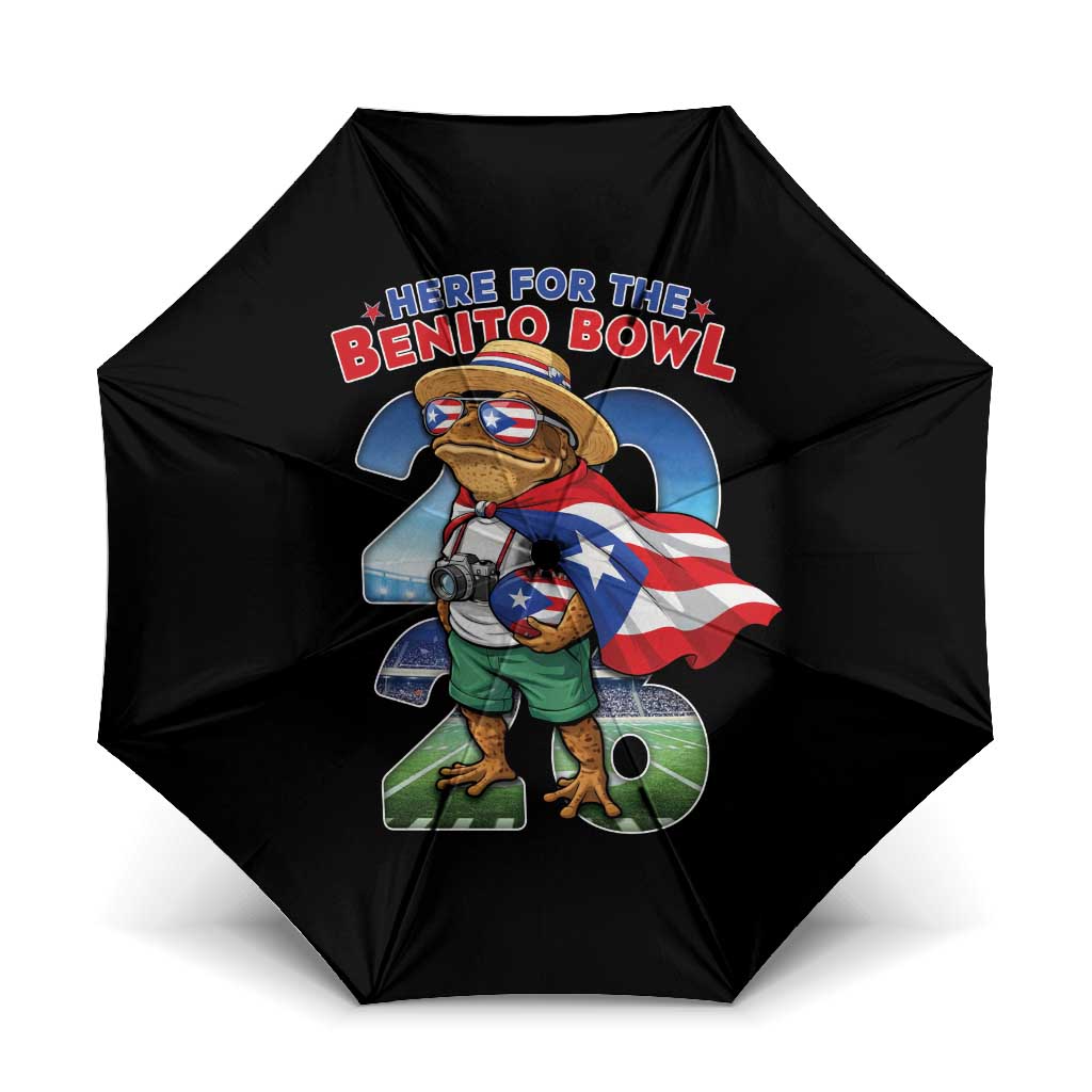 Puerto Rico Coqui Frog Umbrella Here For The Benito Bowl