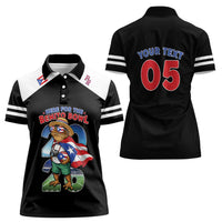 Custom Puerto Rico Coqui Frog Women Polo Shirt Here For The Benito Bowl