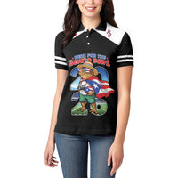 Custom Puerto Rico Coqui Frog Women Polo Shirt Here For The Benito Bowl