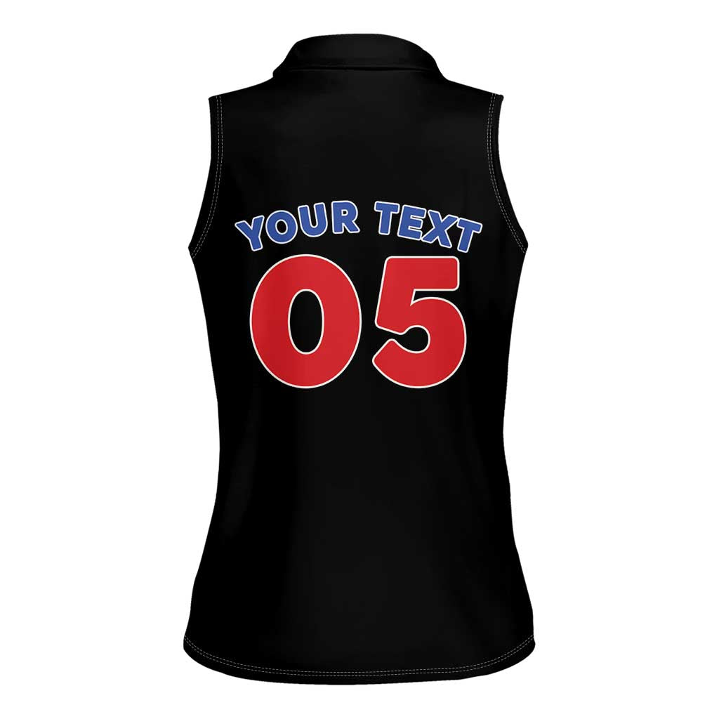Custom Puerto Rico Coqui Frog Women Sleeveless Polo Shirt Here For The Benito Bowl