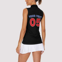 Custom Puerto Rico Coqui Frog Women Sleeveless Polo Shirt Here For The Benito Bowl