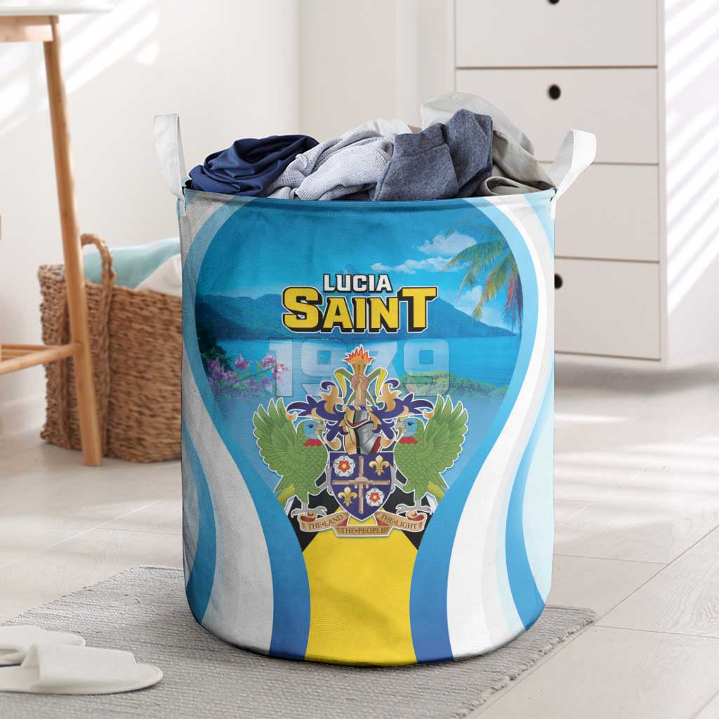 Saint Lucia 1979 Laundry Basket Happy Independence Day