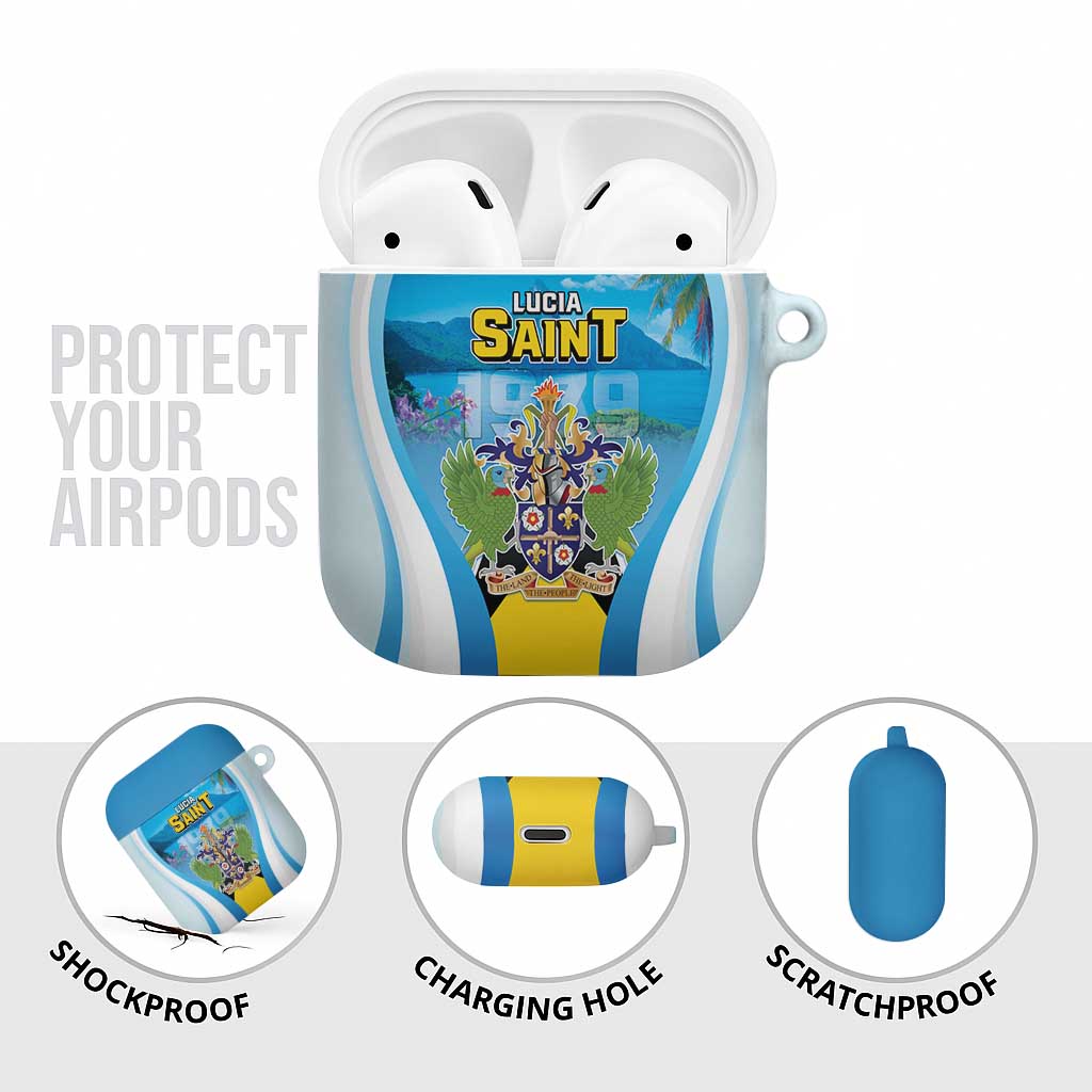 Saint Lucia 1979 AirPods Case Happy Independence Day